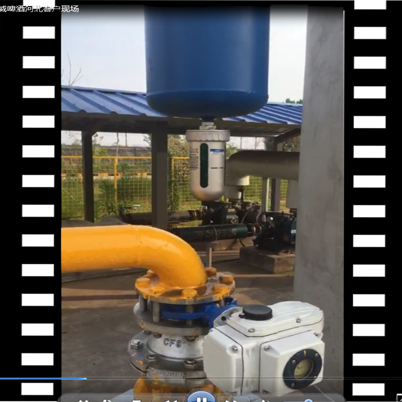 石家莊百威啤酒生產(chǎn)基地，空壓機(jī)系統(tǒng)DN80汽水分離器視頻